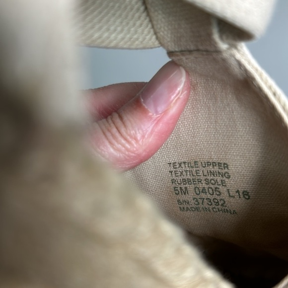 Tory Burch Sandal Catalina Espadrille Wedge
Natural Shoe Slip On Logo Sz 5 - Picture 12 of 13